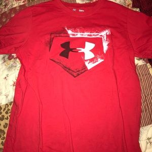 Juniors Large- Red Under Armour T-shirt
